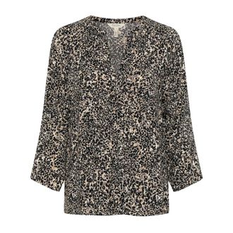 Part Two Natural Scatter Print Blouse - female - Part Two - Blouses - Multicolor - 2XL - Blouses & Shirts