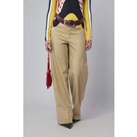 Jean Paul Gaultier Chino Trousers With Open Front Curves And Belt