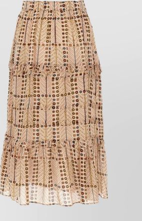 Isabel Marant tiered ruffle midi skirt