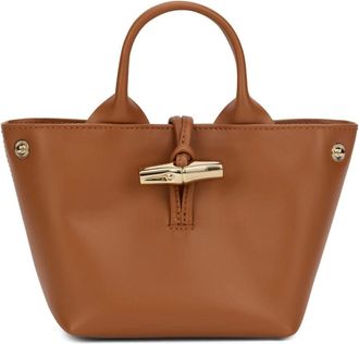 Longchamp Borsa Roseau con Manico Superiore - - Bags - Donna - Marrone - ONE SIZE