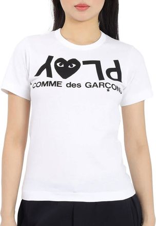 Comme Des Garçons Ladies Short-sleeve Play Logo T-shirt