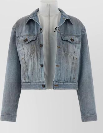 Balenciaga layered jacket chest pockets collared neck