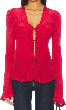 Free People Bali Ariel Top In Red
