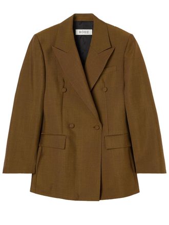 R&oacute;he Double Breasted Waisted Blazer 41811048
