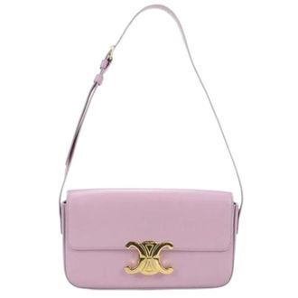 Celine Pre-owned Shoulder Bags, female, Pink, Size: ONE SIZE Pre-owned Vintage Shoulder Bag