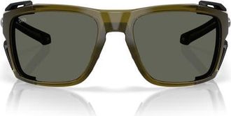 Costa King Tide 60mm Sunglasses in Seagrass /Gray 580G at Nordstrom