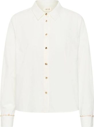Cream Blouses & Shirts - Dames - Overhemden - Wit - S - Overhemden