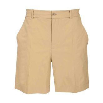 Moncler Seersucker Shorts - male - Moncler - Casual Shorts - Beige - XL - Shorts