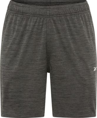 Reebok Trainingsshorts REEBOK ID TRAIN KNIT SHORT, Damen, Gr. 3XL, N-Gr, schwarz melang, Obermaterial: 100% Polyester, Hosen Trainingsshorts, sportlicher Sti