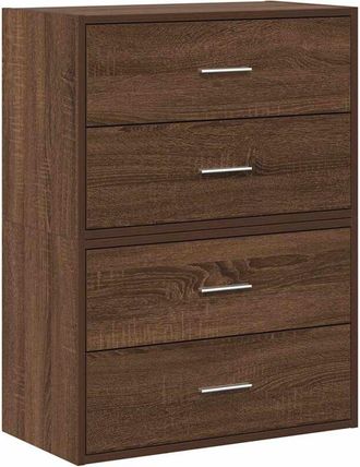 vidaXL Armarios con 2 cajones 2 uds roble marrón 60x31x40 cm Vidaxl