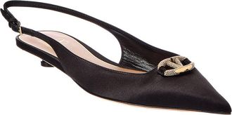 Valentino Vlogo Signature 20 Satin Slingback Pump