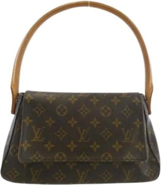 Louis Vuitton Pre-owned Handbags, female, Brown, Size: ONE SIZE Pre-owned Mini Looping Shoulder Bag