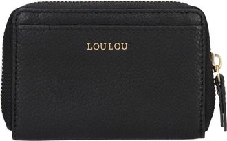 LouLou Essentiels Petite Emilie Portemonnee - Dames - Accessoires - Zwart - Maat: ONE Size Leer