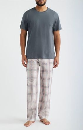 Majestic International Long Day Pajama T-Shirt & Pants in Quartz at Nordstrom, Size Xx-Large