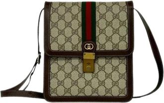 Gucci Pre-owned Cross Body Bags, female, Brown, Size: ONE SIZE Pre-owned Vintage Shoulder Bag