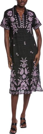 Johnny Was Henley Collared Dress