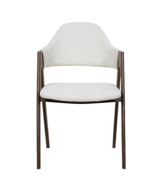 Vintahome Silla de comedor con brazos n&oacute;rdica loira beige