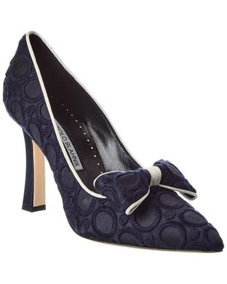 Manolo Blahnik Epirotes 100 Canvas Pump