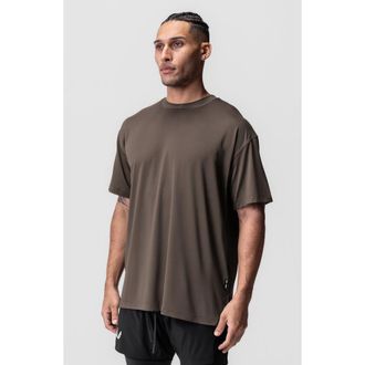 ASRV AeroSilver Oversized Tee in Deep Taupe at Nordstrom, Size X-Small