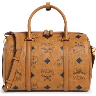 MCM Aren Barrel Bag in Cognac at Nordstrom Rack
