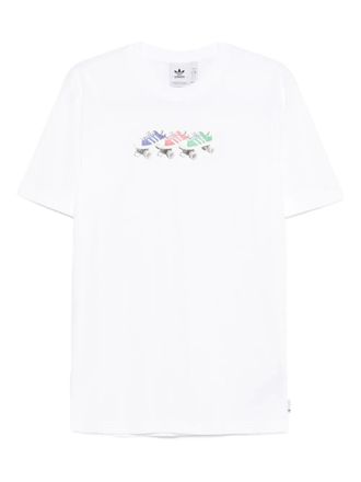 adidas roller-skate print T-shirt - men - Cotton - S - White