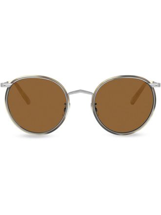Oliver Peoples Occhiali da sole Casson tondi - Marrone