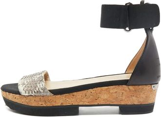 Jimmy Choo London Sandali con effetto serpente 45mm 2024 - Nero