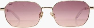 Reality Eyewear Limelight Sunglasses in Gold Sunset at Nordstrom