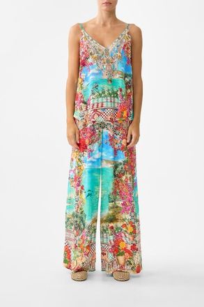 Camilla V Neck Cami in Meet Me In Mallorca at Nordstrom, Size Xx-Small Au