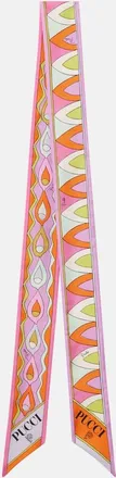 Pucci Pa&ntilde;uelo de sarga de seda estampada