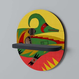 OEM Expressive Avanyu Estante Ovalado Negro