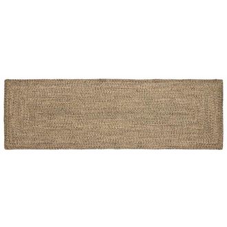vidaXL Area Rugs Rectangular Natural and Black 80 x 200 cm Jute vidaXL
