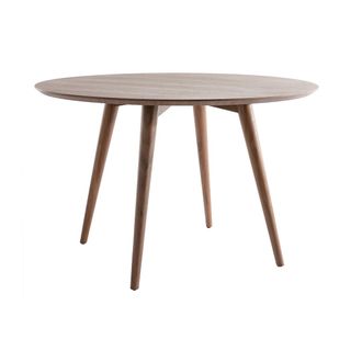 Miliboo Mesa De Comedor Dise&ntilde;o Redondo Nogal D120 Livia