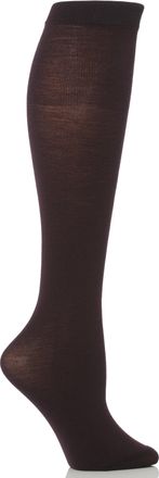 Trasparenze Ladies 1 Pair Trasparenze Jennifer Merino Wool Knee High Socks In 8 Colours - One Size - Purple
