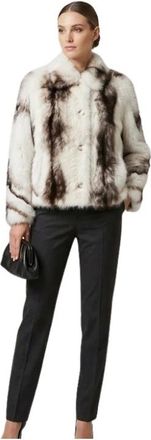 S.W.O.R.D 6.6.44 Chaqueta de pelo sint&eacute;tico Eko con cremallera - Jackets - Mujer - Blanco - 2XS