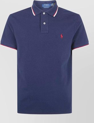 Polo Ralph Lauren short sleeve knit contrast polo shirt
