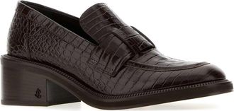 Jimmy Choo London Womens Tylor 60 Pump Chocolate Leather
