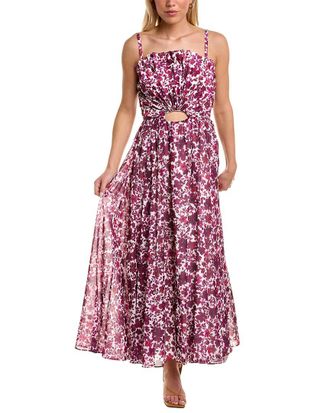 AMUR Amur Destinee Fan Bodice Maxi Dress