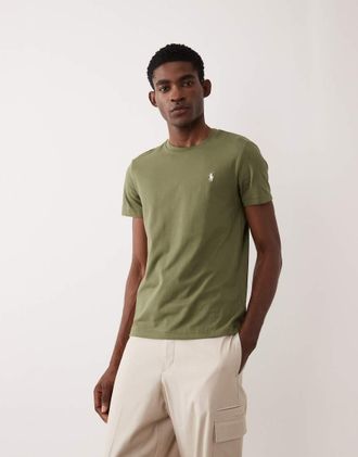 Polo Ralph Lauren T-Shirt verde oliva medio con logo