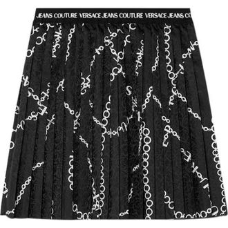 Versace Jeans Couture Short Skirts, female, Black, Size: S Gonna