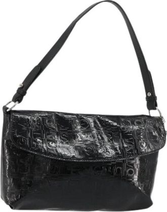 Ferragamo Pre-owned Patent Leather Shoulder Bag - Dames - Vintage Schoudertas - Zwart - ONE Size - Leer - Vintage