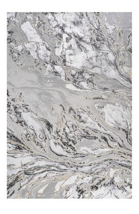 Jonathan Y Designs Swirl Marbled Abstract Area Rug in Gray/black at Nordstrom, Size 4Ft 0In X 6Ft 0In