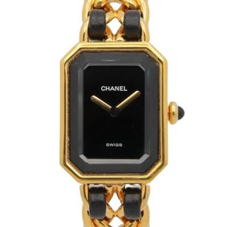 Chanel Pre-owned Vintage Polshorloge - Dames - Vintage Horloges - Zwart - ONE Size - Leer - Vintage