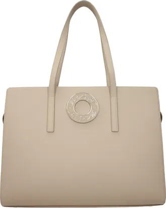 Karl Lagerfeld Beige Leather Shoulder Womens Bag