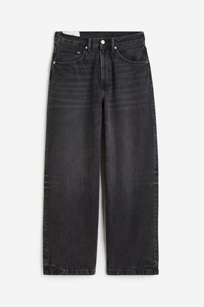 H&M Baggy Jeans - Dunkles Denimgrau
