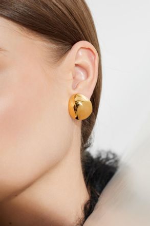 Alaia Brass Earrings, Womens, Gold