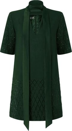 Pinko Mini-jurk met striksluiting - Groen