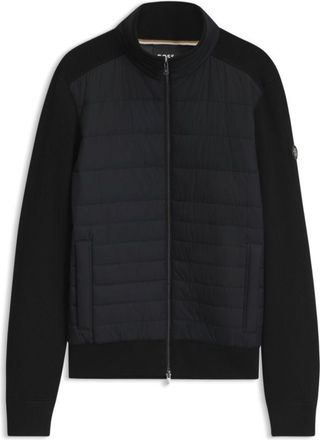 BOSS Zipper-front casual jacket in virgin wool
