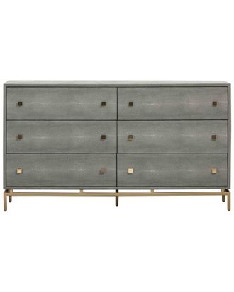 TOV Furniture Tov Furniture Pesce Shagreen 6 Drawer Dresser