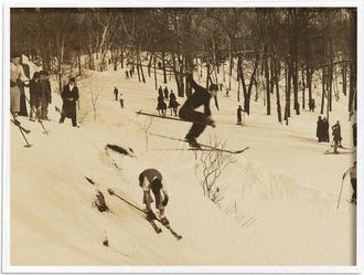 Stupell Industries Vintage Ski Slopes Winter Athletes Sepia Tone Photography By Wild Apple Portfolio Wall Art